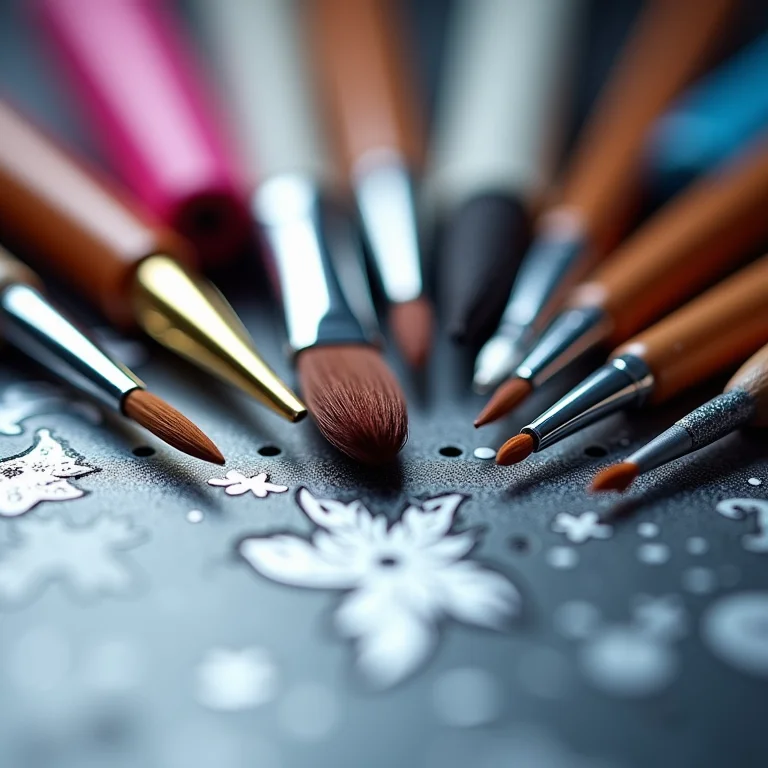 Pincéis e ferramentas para nail art