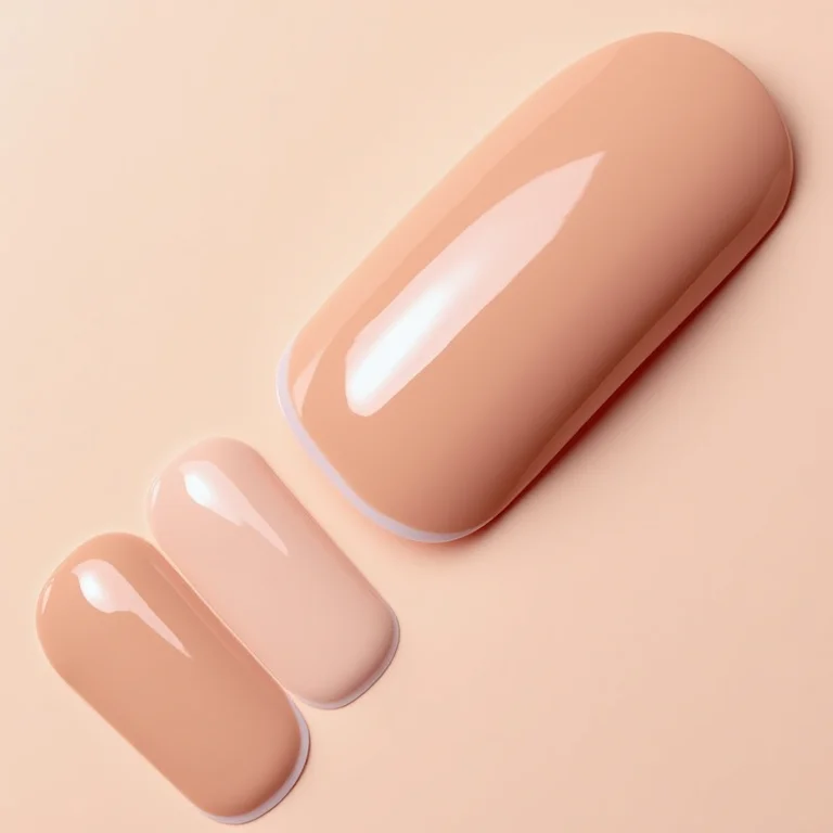 Planilha de tons de esmalte nude e seus subtons