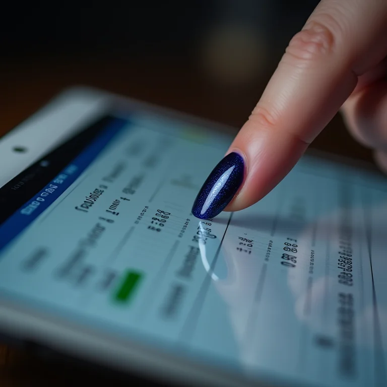 Planilha resumo de unhas decoradas rosa com glitter