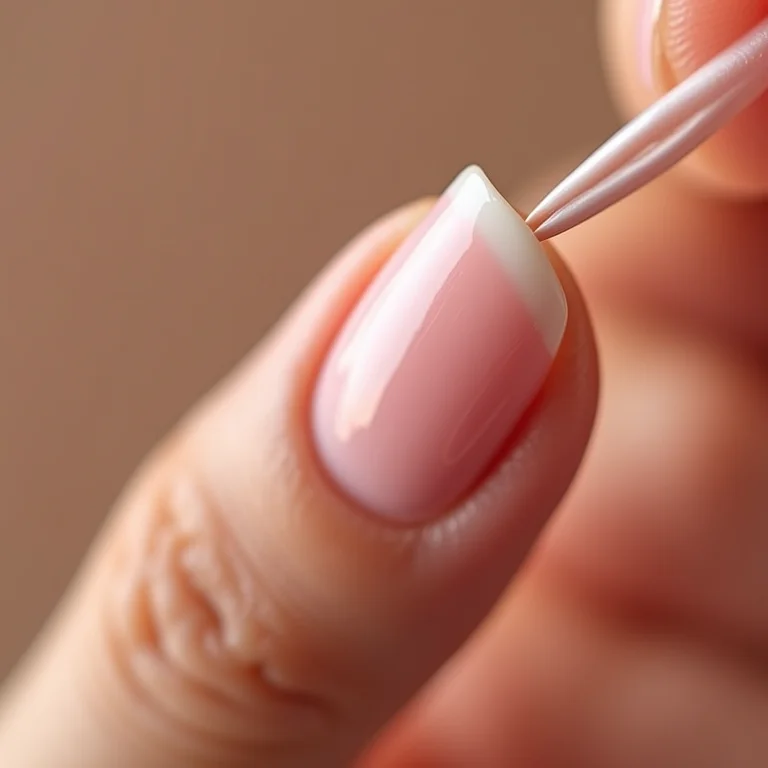 Preparação da unha natural para fibra de vidro