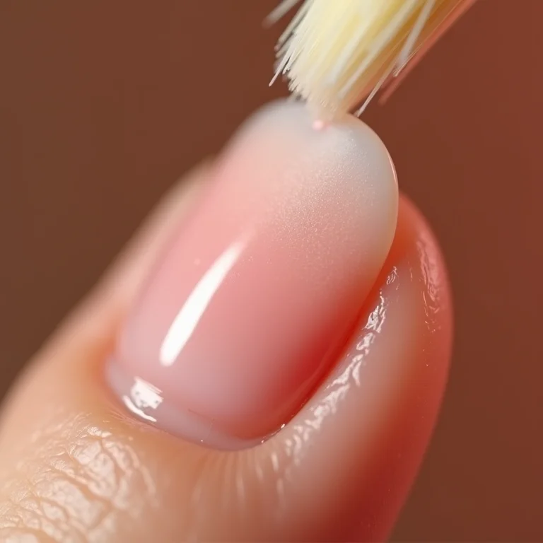 Preparação da unha para decoração.