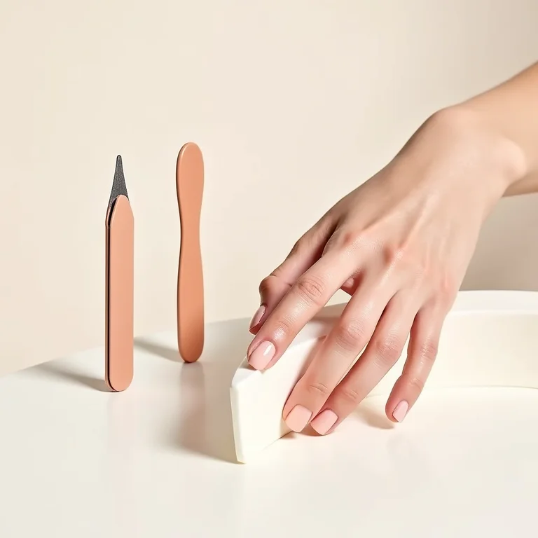 Preparação das unhas com ferramentas de manicure