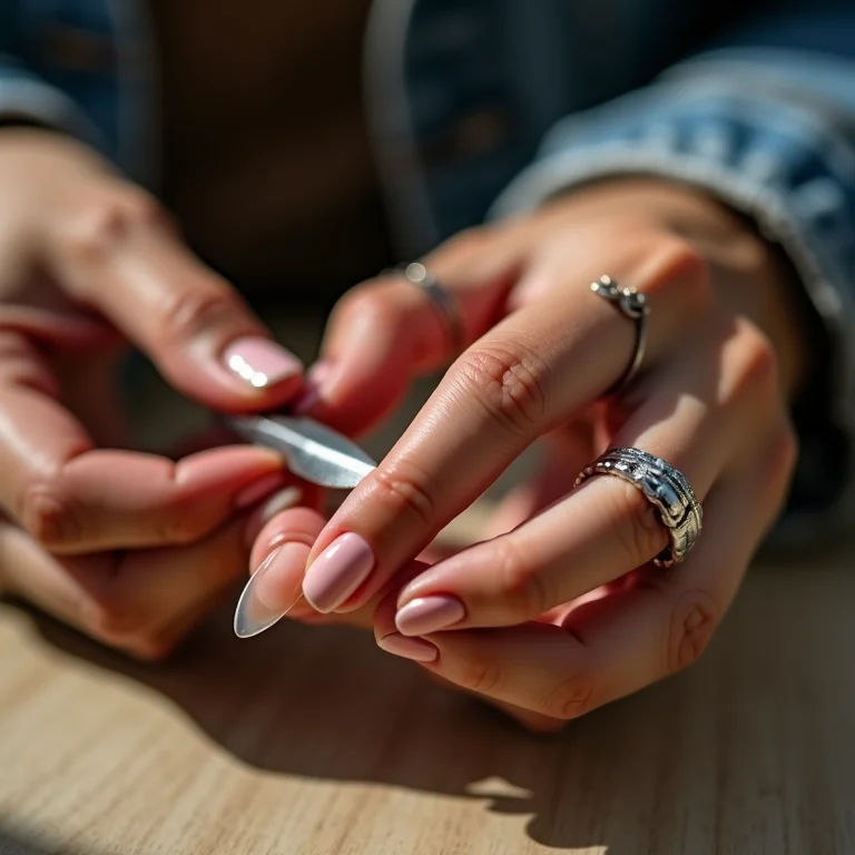 Preparação das unhas amendoadas: passo a passo para um formato perfeito e elegante.