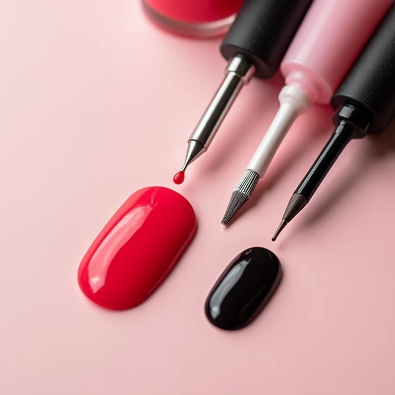 Produtos para facilitar a decoração de unhas vermelhas e pretas