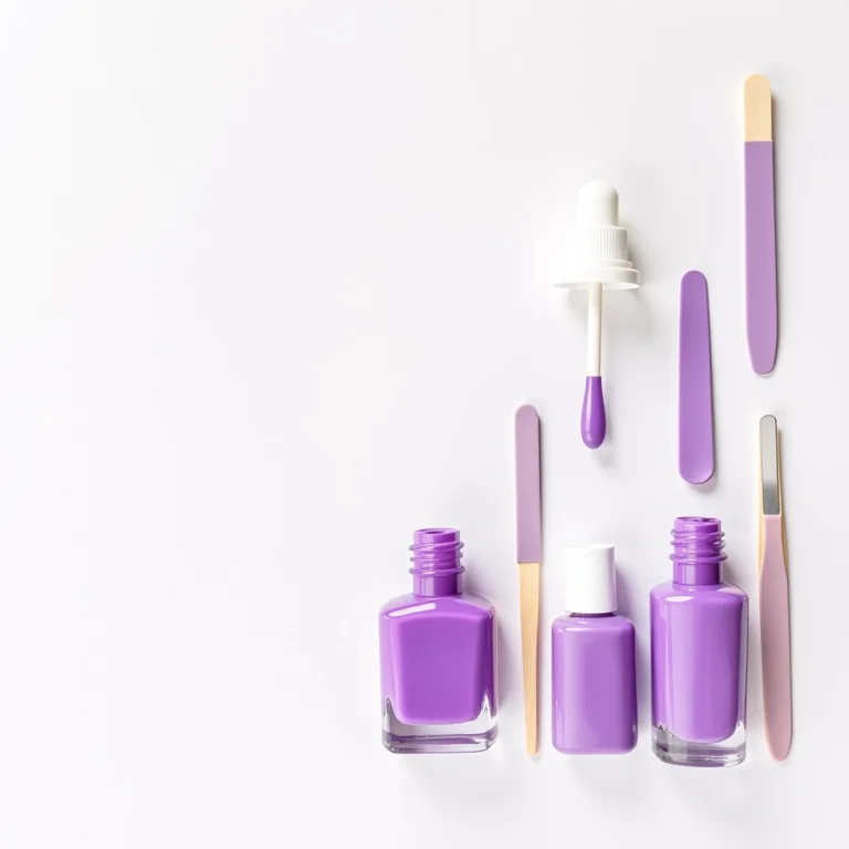 Produtos para unhas roxas impecáveis
