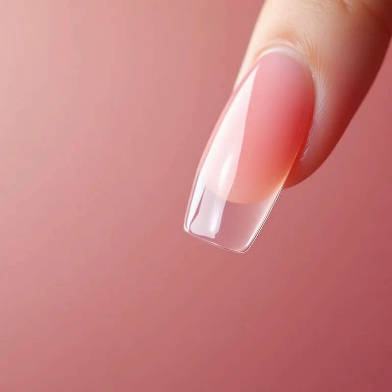 Proteção das unhas naturais com gel encapsulado.