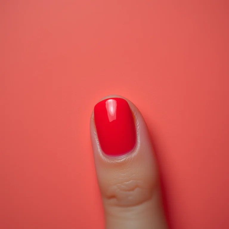 Remoção correta de esmalte vermelho com algodão