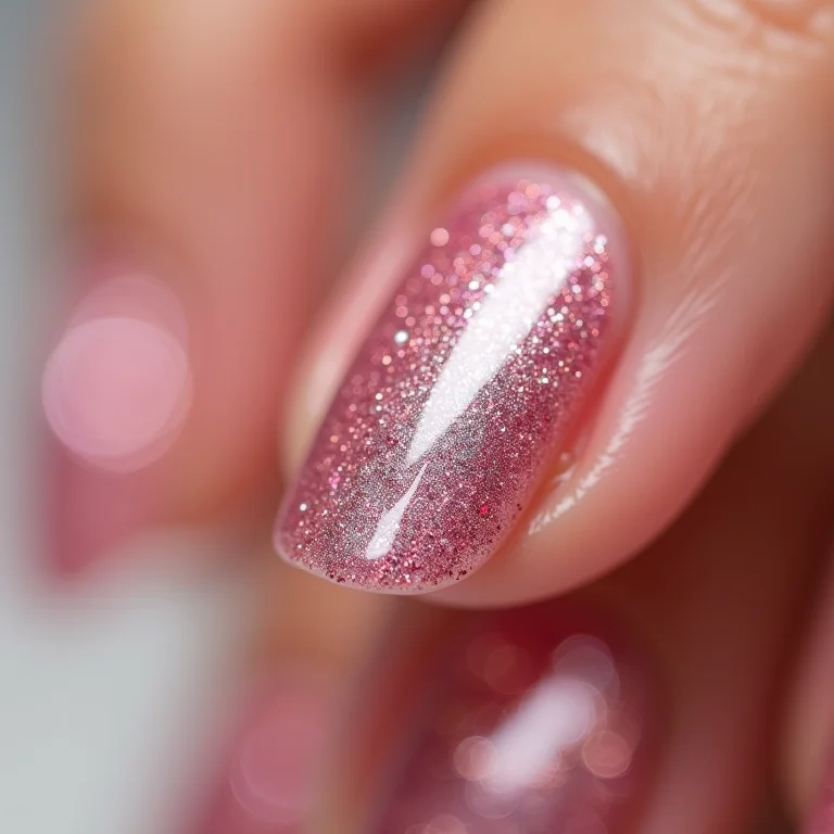 Remoção correta de esmaltes com glitter.
