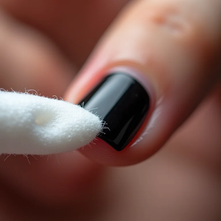 Remoção de esmalte escuro sem manchar as unhas