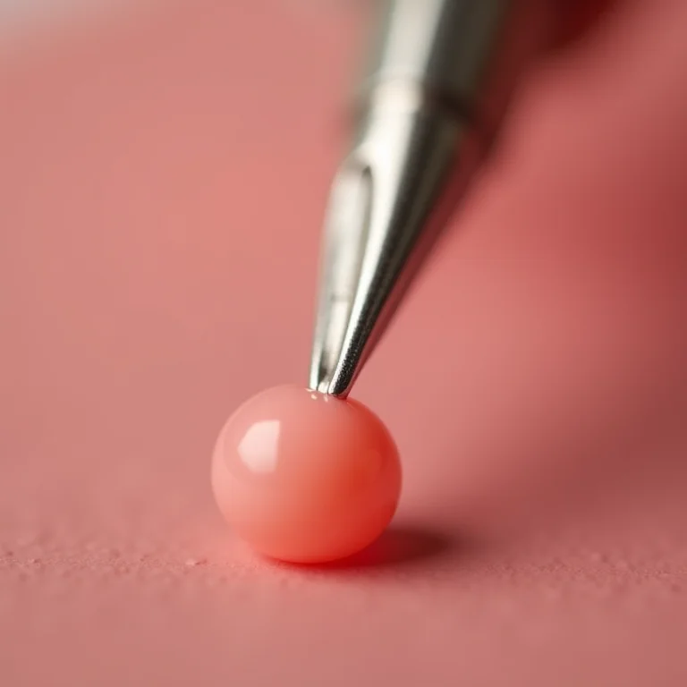 Remoção do excesso de esmalte ao redor da unha