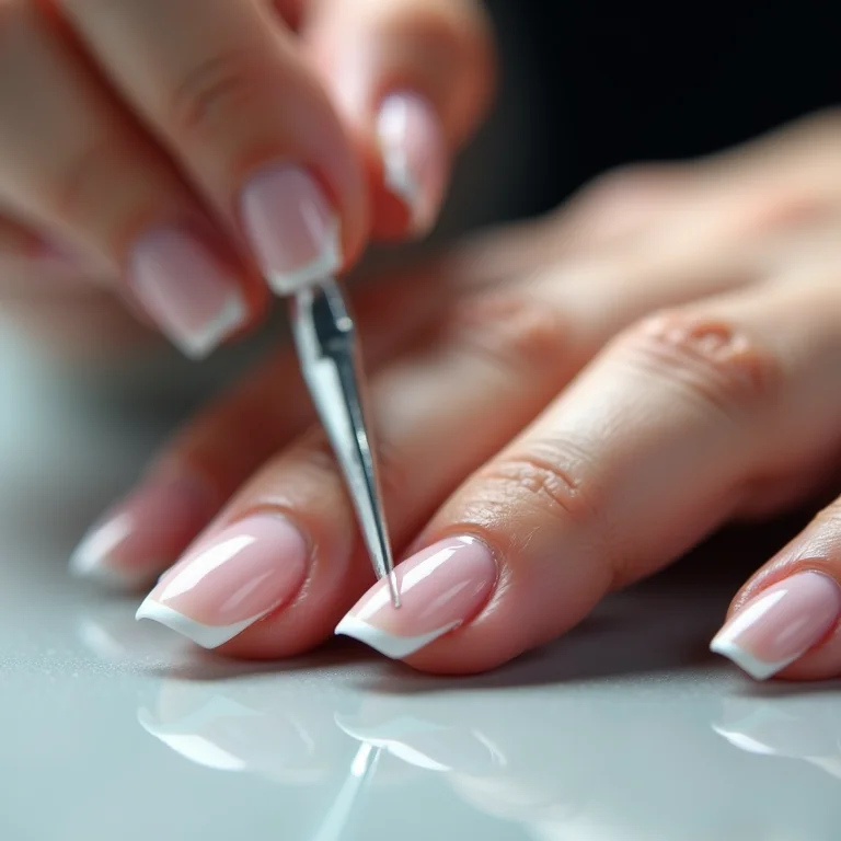 Remoção segura de unhas feitas com molde F1