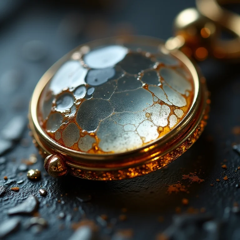 Removendo esmalte antigo de bijuteria.