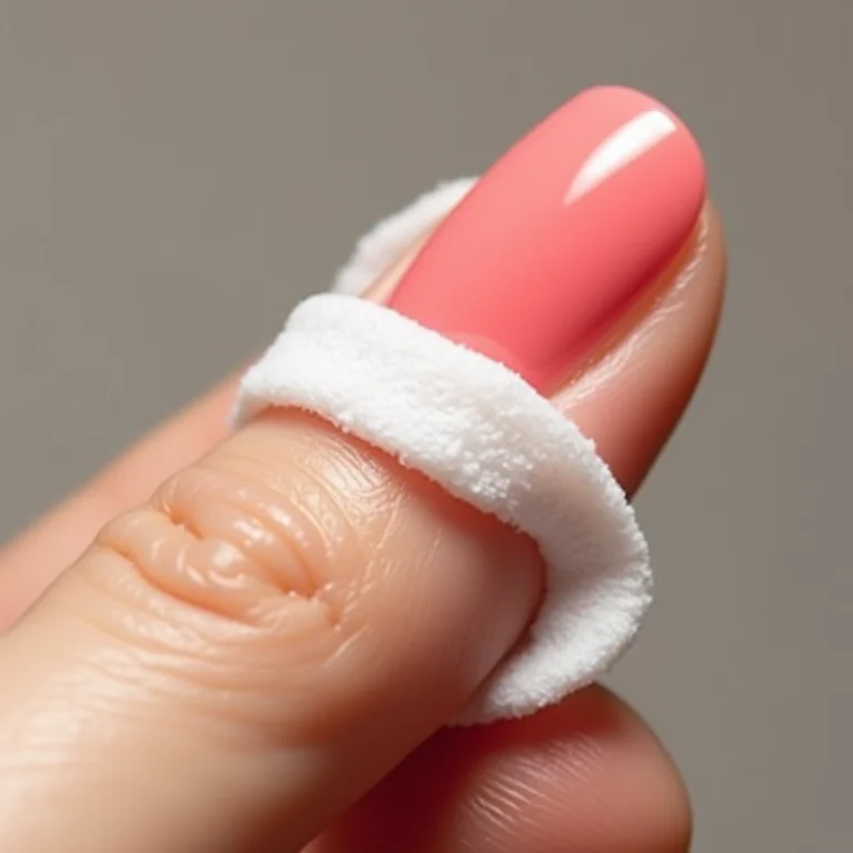 Removendo esmalte com removedor sem acetona Ideal.