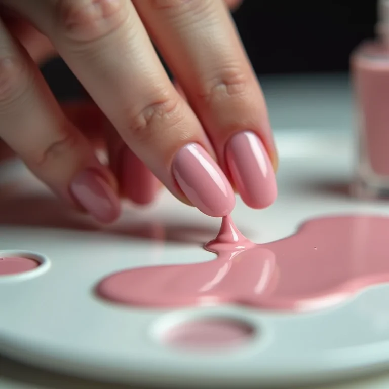 Revitalizando esmalte ressecado com diluente.