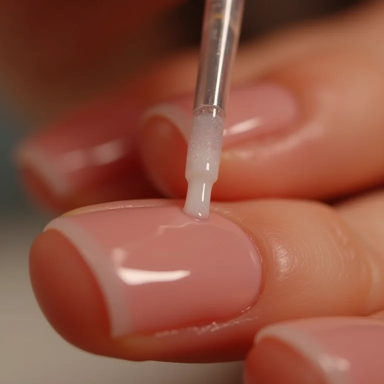 Selando as unhas decoradas para maior durabilidade
