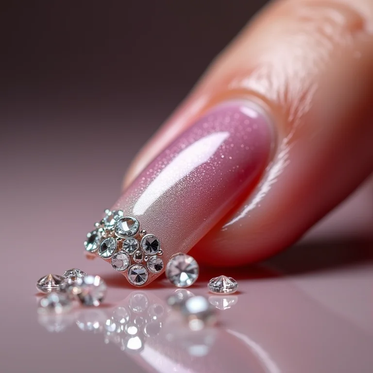 Strass caindo da unha