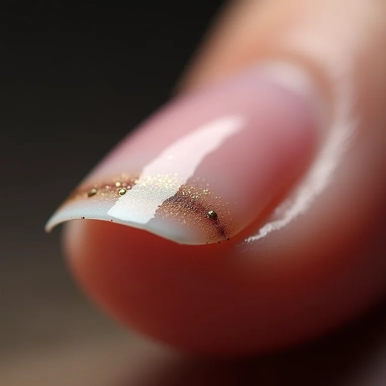 Superfície da unha sendo lixada em excesso.