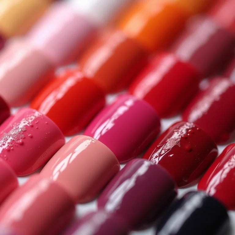 Tabela de cores de esmalte para pele negra.