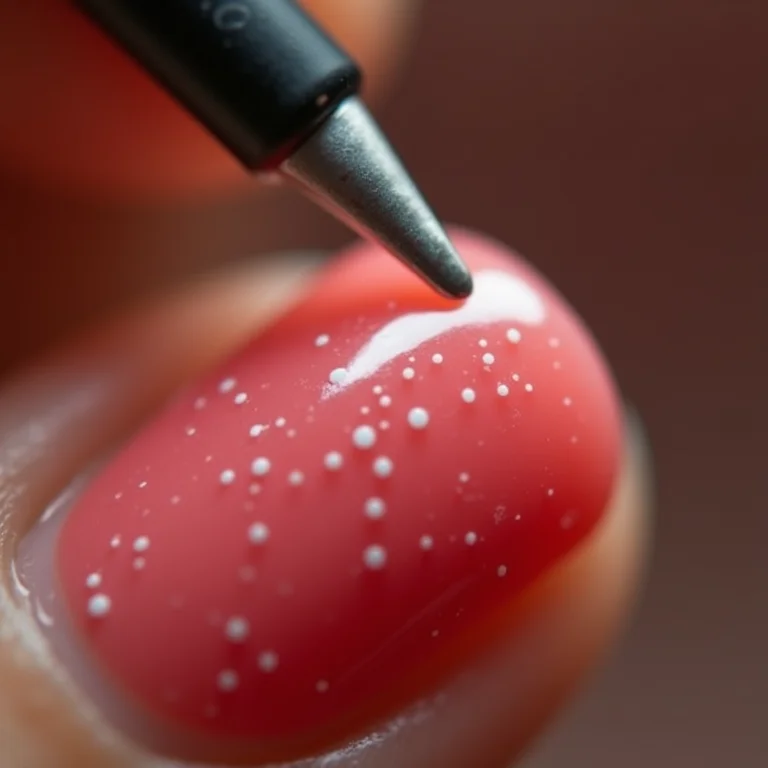 Técnica para fazer bolinhas perfeitas nas unhas.