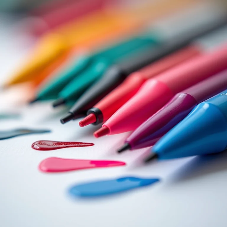 Tintas e canetas para nail art