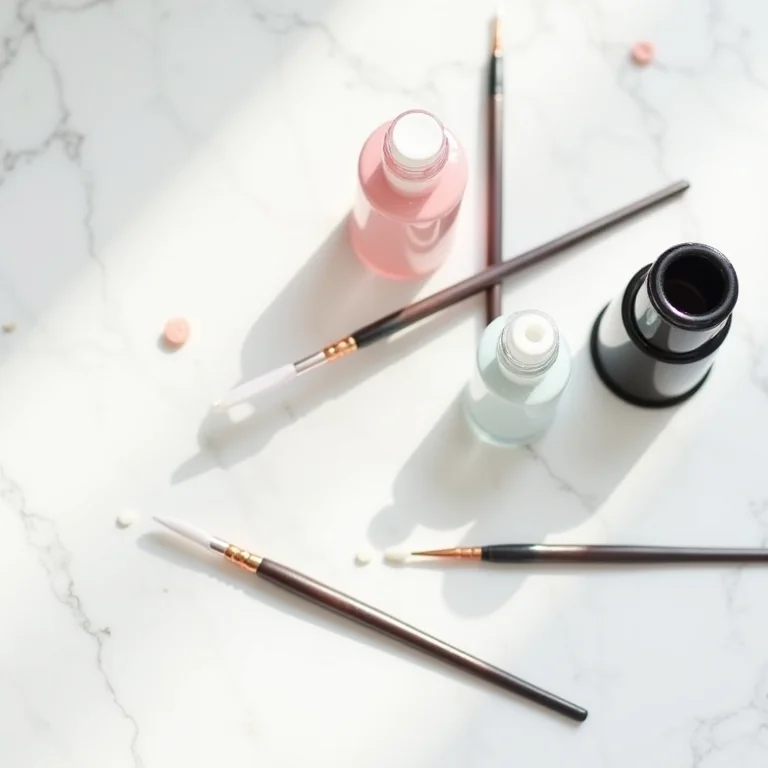 Tintas específicas para nail art profissional