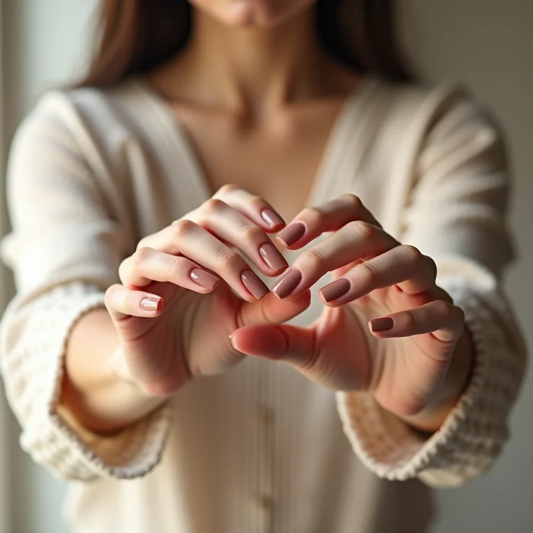 Unha decorada discreta e elegante para o ambiente de trabalho.