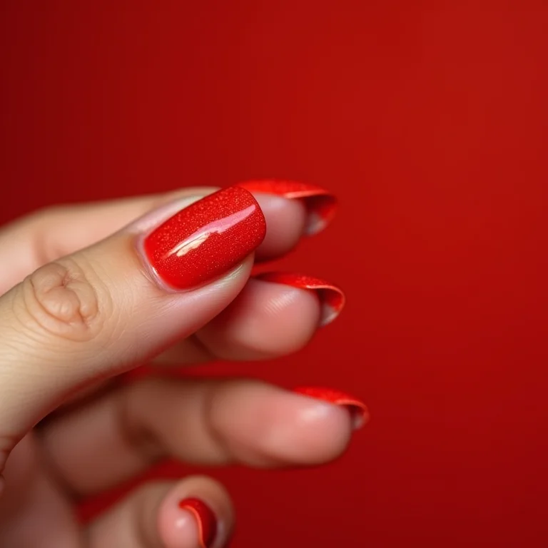 Unha decorada vermelha com pedras: +50 ideias luxuosas e brilhantes para você!