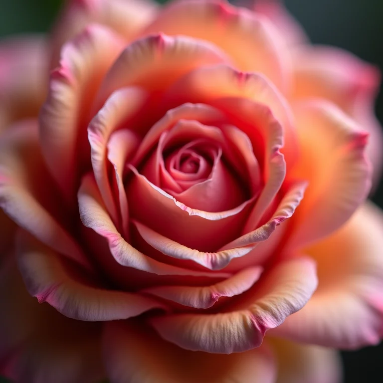 Unha degradê com rosas em destaque.