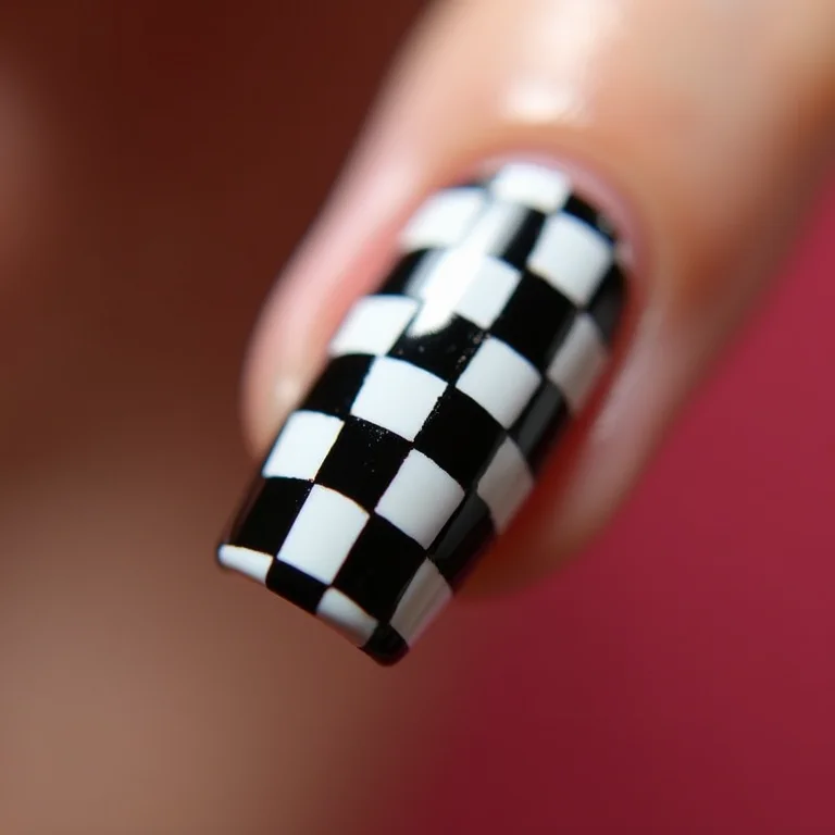 Unha xadrez degradê do preto ao branco.