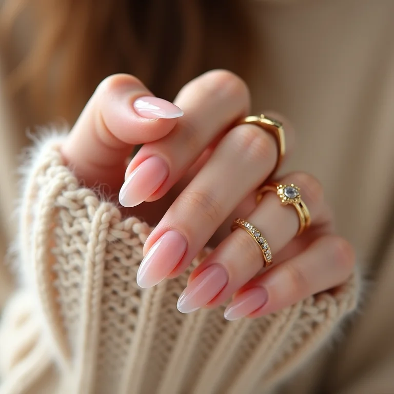 Unhas amendoadas com alongamento em gel: durabilidade e beleza para suas unhas.