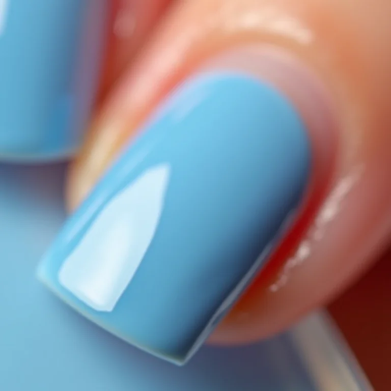 Unhas azuis: calma, tranquilidade e proteção.