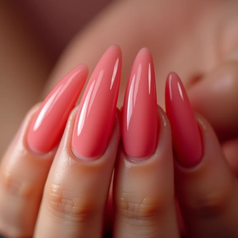 Unhas bailarina em gel com brilho intenso