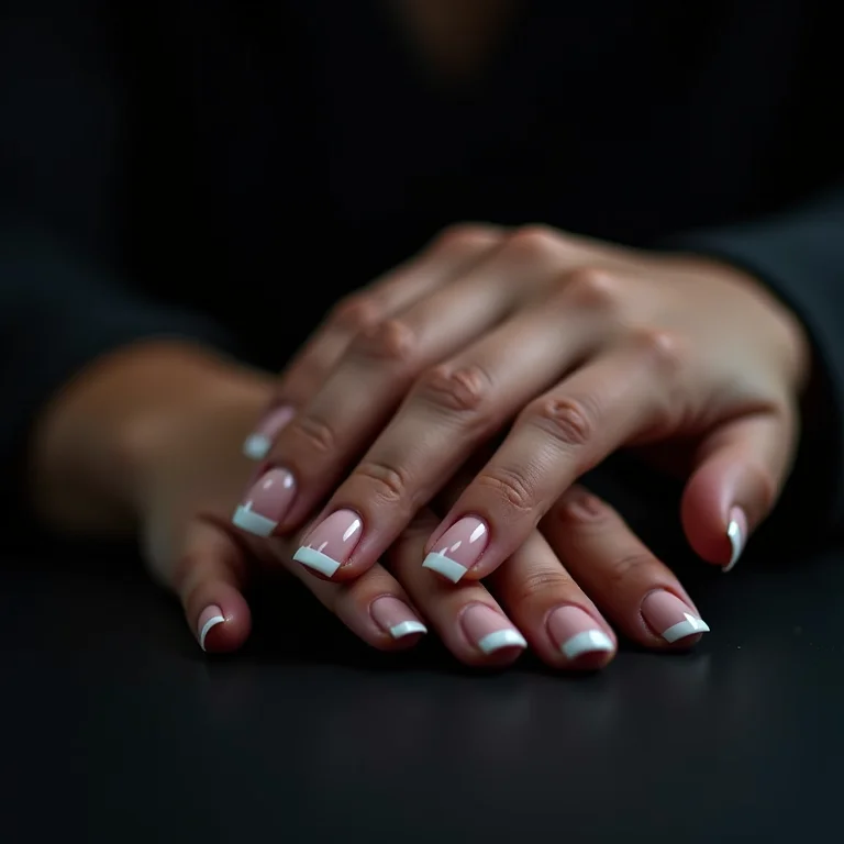 Unhas bem cuidadas em um ambiente fresco e escuro.