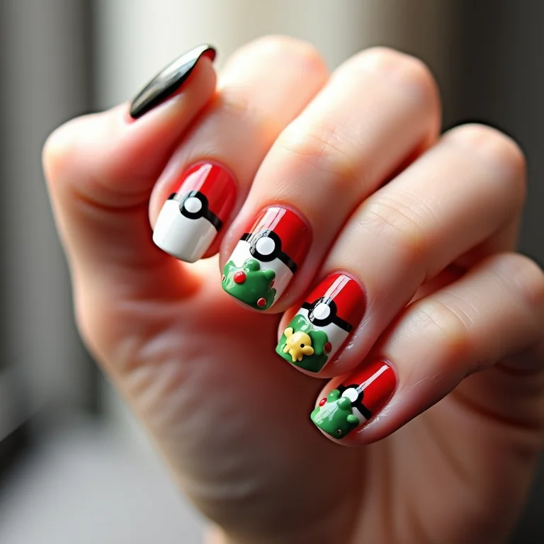 Unhas com a essência Pokémon