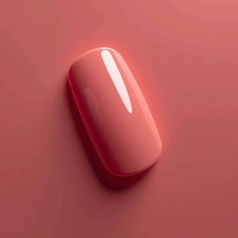 Unhas com acabamento duradouro.