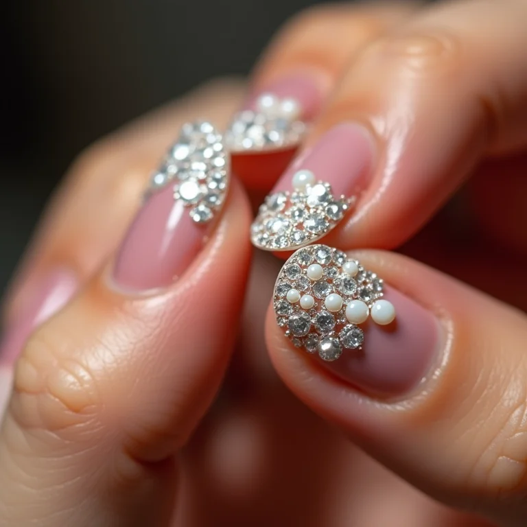 Unhas com aplicações 3D.