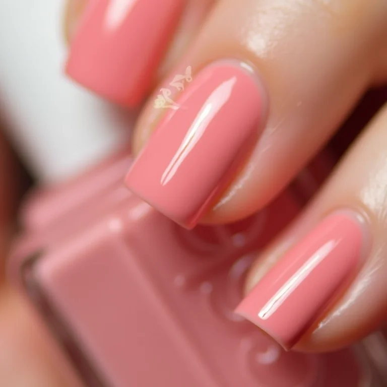 Unhas com esmalte Essie com selo de review