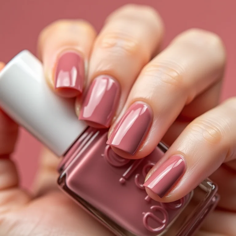 Unhas com esmalte Essie ideal para pele clara