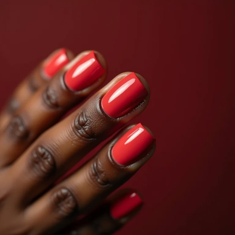 Unhas com esmaltes para diferentes subtons de pele negra.