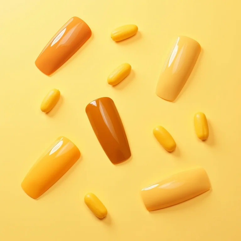 Unhas com estampa de milho