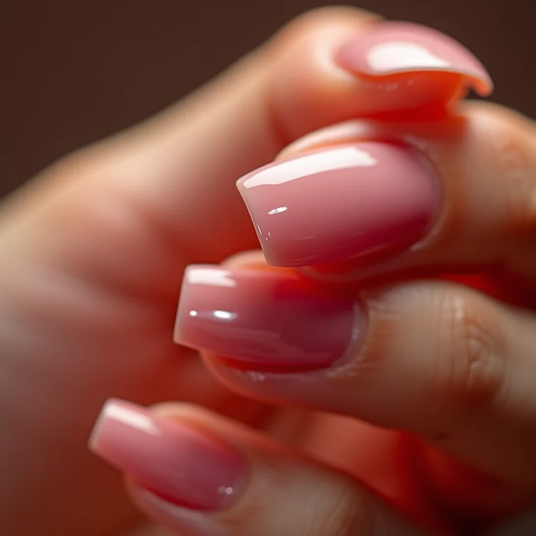 Unhas com finalização brilhante e duradoura