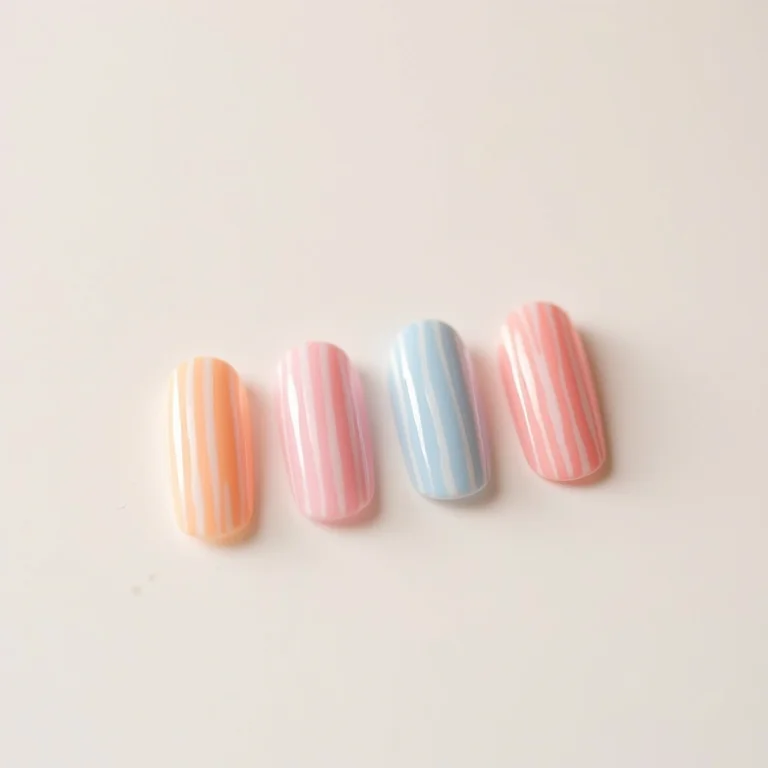 Unhas com listras verticais