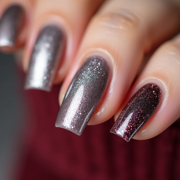 Unhas com mix de texturas surpreendentes