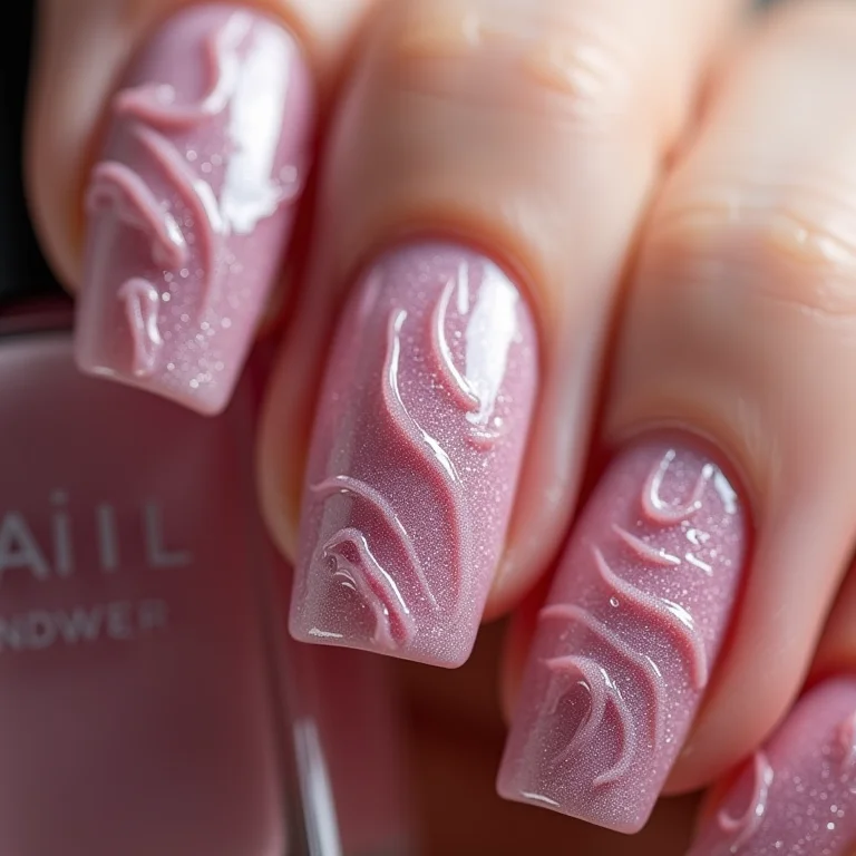 Unhas com nail art 3D