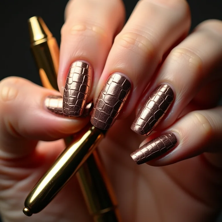 Unhas crocodilo: animal print diferentão