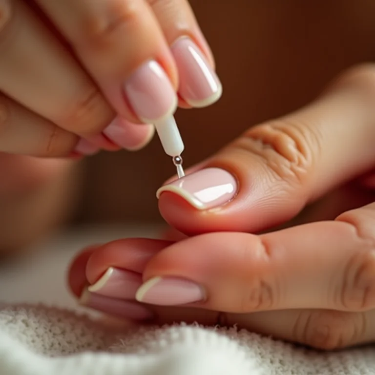 Unhas curtas com cutículas bem cuidadas