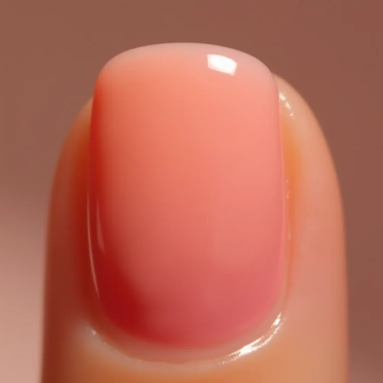 Unhas curtas em tons nude e claros