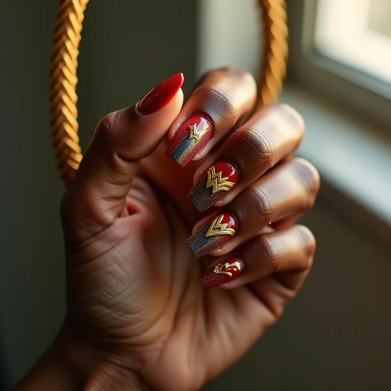 Unhas da Mulher-Maravilha: força e elegância