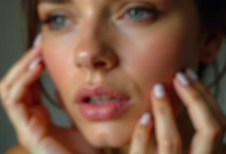 Unhas danificadas com esmalte descascando, representando os perigos do formol.