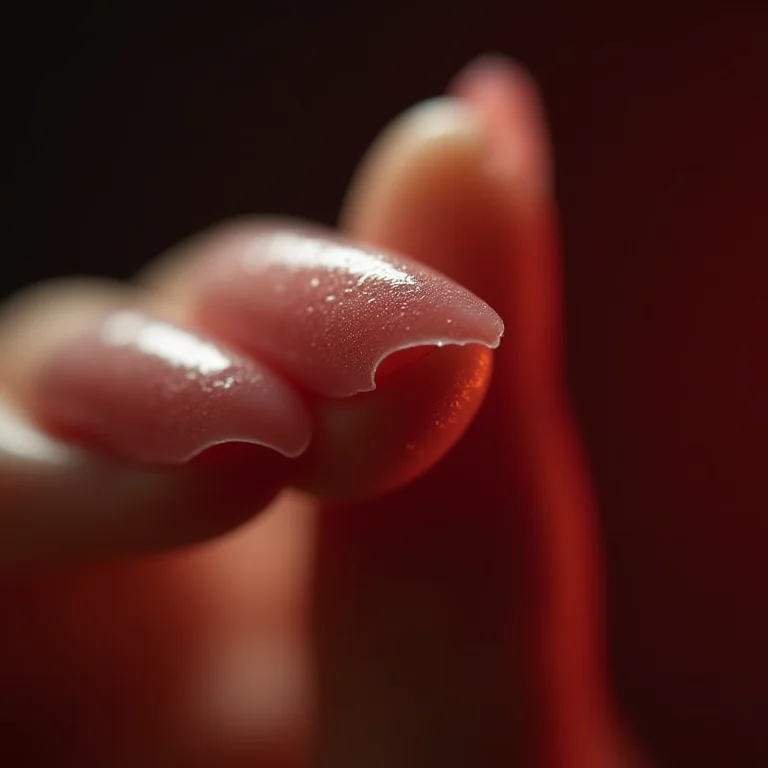 Unhas danificadas por atividades diárias